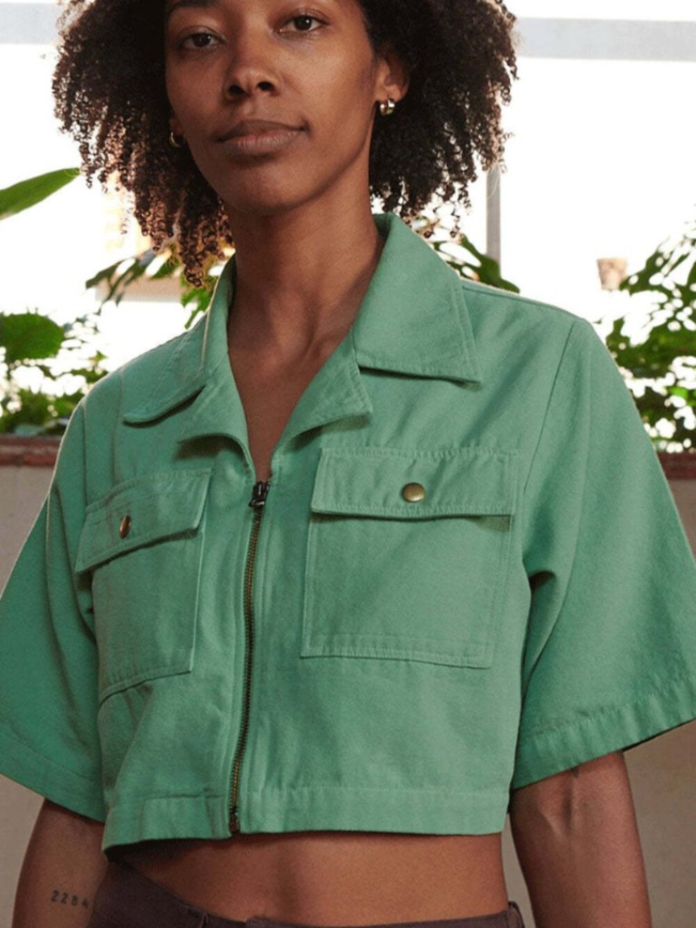 Adult Utility Shirt in Cactus XL